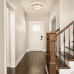 Badiegh Dimmable Crystal Modern LED Flush Mount Ceiling Light,Chrome 11 Inch Small Chandelier 24W 5CCT 3000K-6000K Hallway Close to Ceiling Light Fixtures for Kitchen,Entryway,Laundry Room,Bedroom