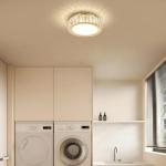 BEDETAL Modern LED Crystal Gold Ceiling Light,Dimmable 11 Inch Luxury Lighting Fixtures,5CCT 3000K-6000K Round Small Flush Mount Chandelier for Kitchen,Entryway,Laundry Room,Hallway