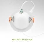 ASD 4 Inch Gimbal LED Recessed Light, 9W 5CCT 2700K-5000K CRI90+, Adjustable 355° & 90° Eyeball Lights, IC Rated Dimmable Downlight, Ceiling Air Tight Directional Lighting, ES & ETL, White, 6 Pack