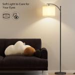 SUNMORY Modern Arc Floor Lamp with Adjustable Shade