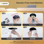 Ensenior 12 Pack Dimmable 6 Inch LED Ceiling Lights