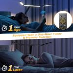 Airlonv LED Desk Lamp with Clamp, Architect Desk Lamp for Home Office with Remote, 24W Ultra-Bright Desk Light with Stepless Dimming and Stepless Color Temp, Memory Function for Study and Workbench