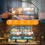 AILBTON Bright LED Desk Lamp with Clamp,Eye Caring Architect Led Desk Lights with Adjustable Swing Arm for Office Home,Dimming and Tempering Led Table Light