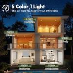 12 Pack 6 Inch 5CCT Ultra-Thin LED Recessed Ceiling Light with Junction Box, 2700K/3000K/3500K/4000K/5000K Selectable, 1050LM Brightness, Dimmable Canless Wafer Downlight, 12WEqv110W, ETL&FCC