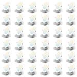 Amico 36 Pack 6 Inch 5CCT Ultra-Thin LED Recessed Ceiling Light with Metal Junction Box, 2700K-5000K Selectable, 1050 LM, Dimmable Canless Wafer Downlight, 12W Eqv 110W-ETL&FCC