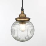 Yosoan Vintage Glass Pendant Light Fixture