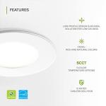 ASD 12 Pack 3 Inch LED Recessed Light 6W, 5 CCT 2700K-5000K CRI90+, IC Rated Ultra Thin Dimmable Ceiling Lights with J Box, Canless Wafer Downlight, Round Slim Panel Lighting, UL Energy Star, White