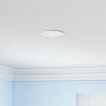 PARMIDA (12 Pack) 3 Inch 5CCT Ultra-Thin LED Recessed Ceiling Light with Junction Box, 5 Color Selectable 2700K/3000K/3500K/4000K/5000K, 8W, Dimmable Canless Wafer Slim Panel Downlight, IC Rated, ETL