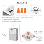 PARMIDA (12 Pack) 3 Inch 5CCT Ultra-Thin LED Recessed Ceiling Light with Junction Box, 5 Color Selectable 2700K/3000K/3500K/4000K/5000K, 8W, Dimmable Canless Wafer Slim Panel Downlight, IC Rated, ETL