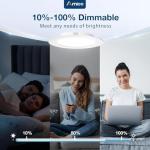 Amico 5/6 inch 5CCT LED Recessed Lighting 6 Pack, Dimmable, IC Rated, 12.5W=100W, 950LM Can Lights with Baffle Trim, 2700K/3000K/4000K/5000K/6000K Selectable, Retrofit Installation, ETL & FCC