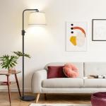 Dimmable Arc Floor Lamp with LED Edison Bulb