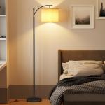 SUNMORY Modern Arc Floor Lamp with Adjustable Shade