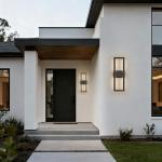 Caiselee 22 Inch Large Modern LED Outdoor Wall Lights 2 Pack 3000K, Waterproof Matte Black Linear Exterior Lighting Fixtures, Rectangle Wall Sconce Outside Lights for House Garage Porch Patio Yard