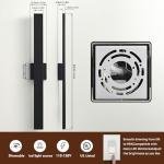 SIONLOM Black Long Outdoor Wall Lights Modern Exterior Lighting Fixtures 31.5 Inch Outdoor Wall Sconce LED 3000K IP65 Waterproof Wall Mount Outside Lights for House Garage Front Door Patio 1Pack