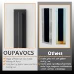 OUPAVOCS 31.5 inch Long Modern Outdoor LED Wall Lights, Black Led Porch Light Wall Mount, 11W Large Exterior Lighting Fixture, 3000K Waterproof Outside Wall Sconce for House, Patio, Yard