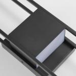 LamQee 20 Inch Modern Outdoor Wall Light 3000K 800LM 16W Integrated LED, IP65 Waterproof Matte Black Exterior Lighting Fixtures with Rectangle Shade, for House Porch Patio Garage Door Backyard Indoor