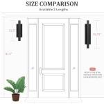 LamQee 23 inch Aluminum Long Outdoor Wall Lights, 3000K 1200LM 24W LED Modern Exterior Lighting Fixtures, IP65 Waterproof Matte Black Linear Outside Sconce Wall Mount for House Porch Patio Garage Door