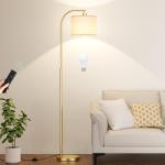 Arc Floor Lamp with Remote and Adjustable Brightness