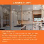 Meconard 4 Pack Ultra-Thin Dimmable LED Lights