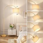 Dimmable Arc Floor Lamp with Remote Control