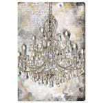 Calligraphy Chandeliers Canvas Wall Art - 30"x45