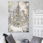 Calligraphy Chandeliers Canvas Wall Art - 30"x45