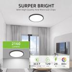 Hykolity 12 Inch Selectable CCT LED Ceiling Light