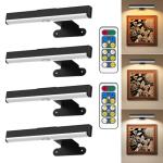 Wireless Picture Lights with Remote - 4 Pack