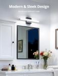 16-Inch Black LED Bathroom Vanity Light Bar