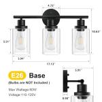 Unicozin Modern 3-Light Bathroom Vanity Light