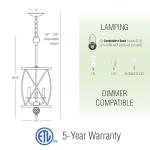 Kira Home Eleanor 3-Light Brass Chandelier