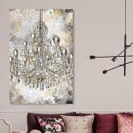 Calligraphy Chandeliers Canvas Wall Art - 30"x45