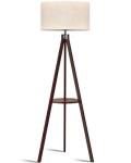LEPOWER Mid Century Tripod Floor Lamp with Shelf