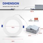 6 Inch Slim Dimmable LED Recessed Lights