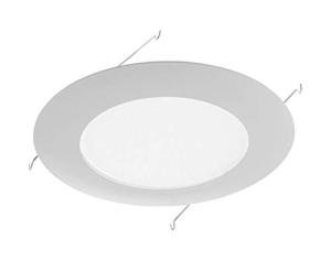 NICOR 6" White Recessed Shower Trim with Lens