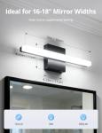 16-Inch Black LED Bathroom Vanity Light Bar