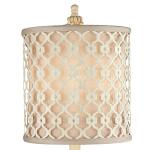 French Country Candlestick Buffet Table Lamp - Ivory
