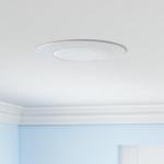 NICOR 6" White Recessed Shower Trim with Lens