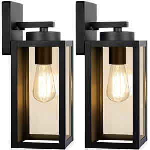 Modern Waterproof Outdoor Wall Lights – 2-Pack
