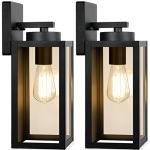 Modern Waterproof Outdoor Wall Lights – 2-Pack
