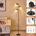 Modern Adjustable Tree Floor Lamp with 3 Heads