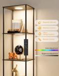 RGBW Color Changing Shelf Floor Lamp - Black