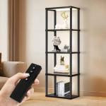 Dimmable Tall Shelf Floor Lamp with Remote