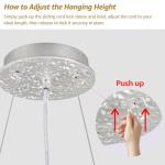 18-Inch Silver Crystal Chandelier for Home Decor