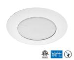NICOR 6" White Recessed Shower Trim with Lens