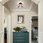 Modern Crystal Semi Flush Mount Ceiling Light