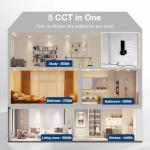 Amico 24 Pack Ultra-Thin Dimmable LED Ceiling Lights