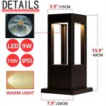 SLAWA Modern LED Outdoor Post Light Fixture