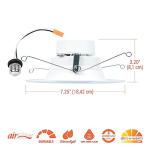 Halo LED Recessed Light Trim with Selectable Colors