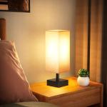 Minimalist Square Shade Table Lamp for Nightstand